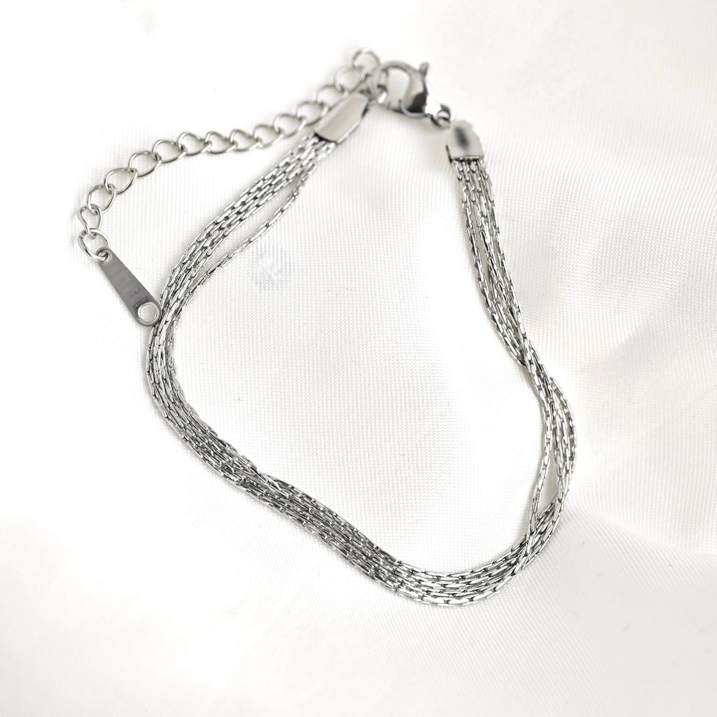 Layered Chain Bracelet - Shimmering 4-layered Bracelet