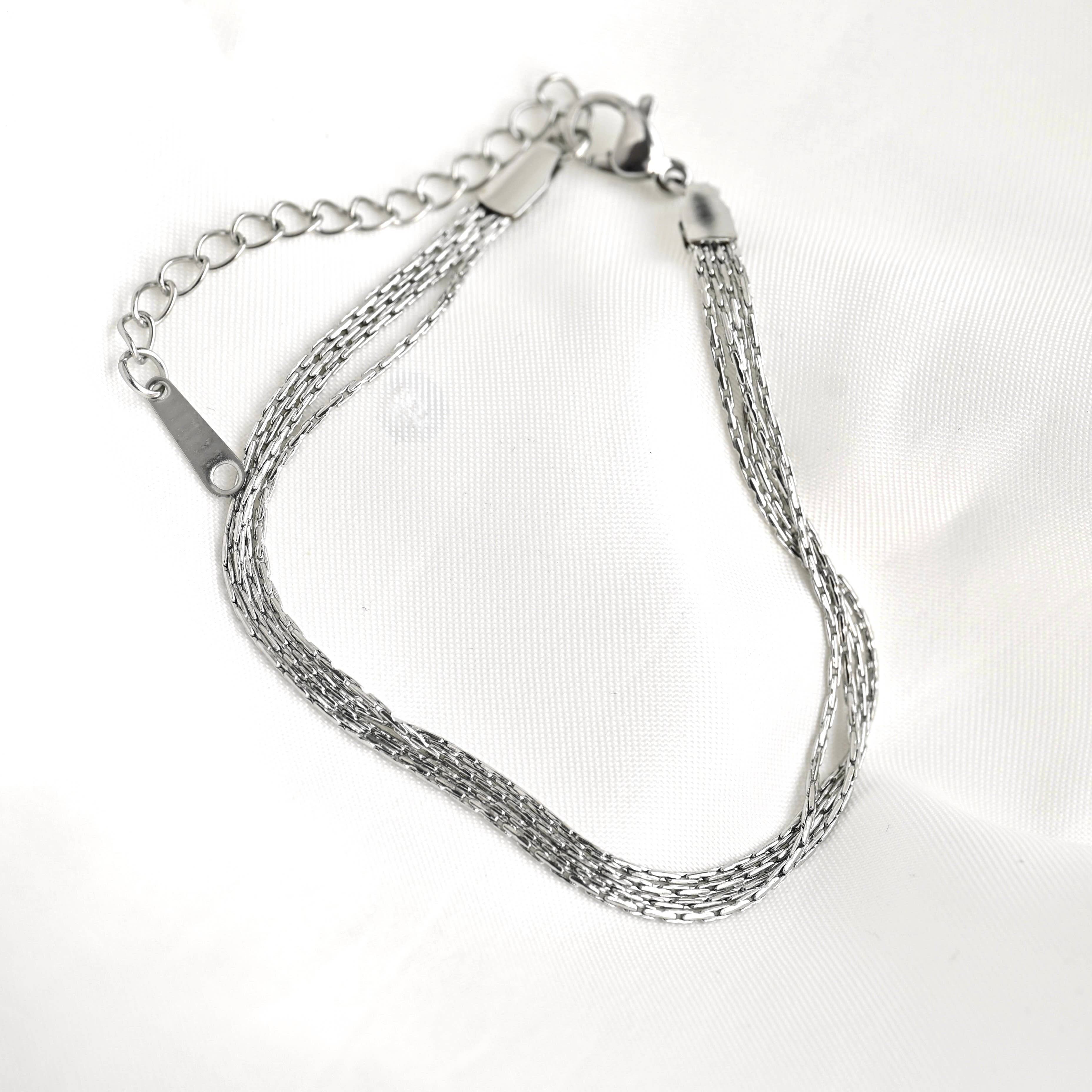 Layered Chain Bracelet - Shimmering 4-layered Bracelet