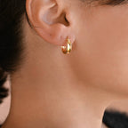 Wide Polished Hoops - Solid 925  Hoop Earrings