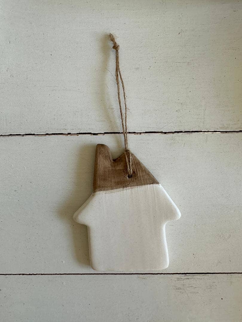 Handmade Ceramic House Ornament