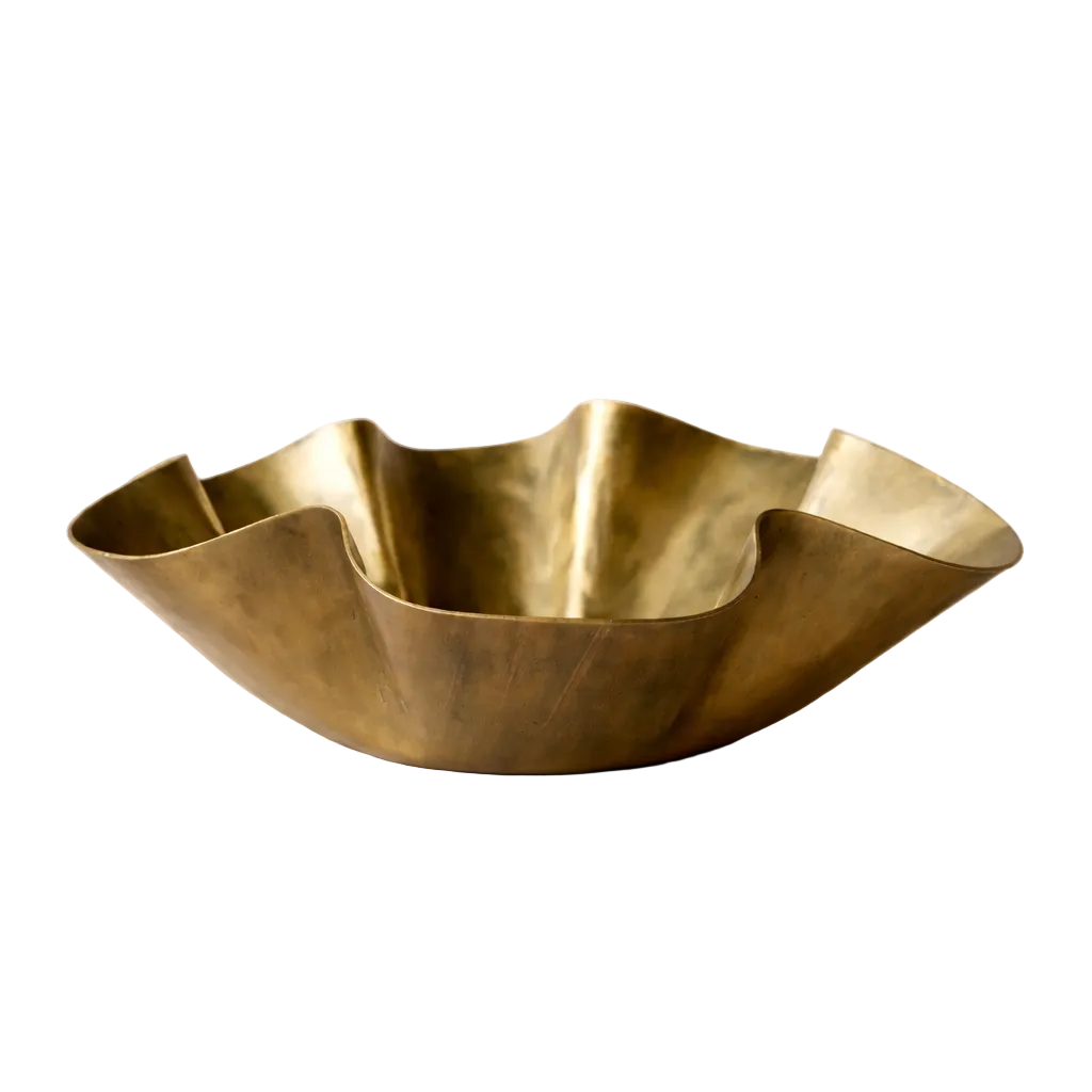 Luxe B Co - Oversized Aluminum Wavy Bowl