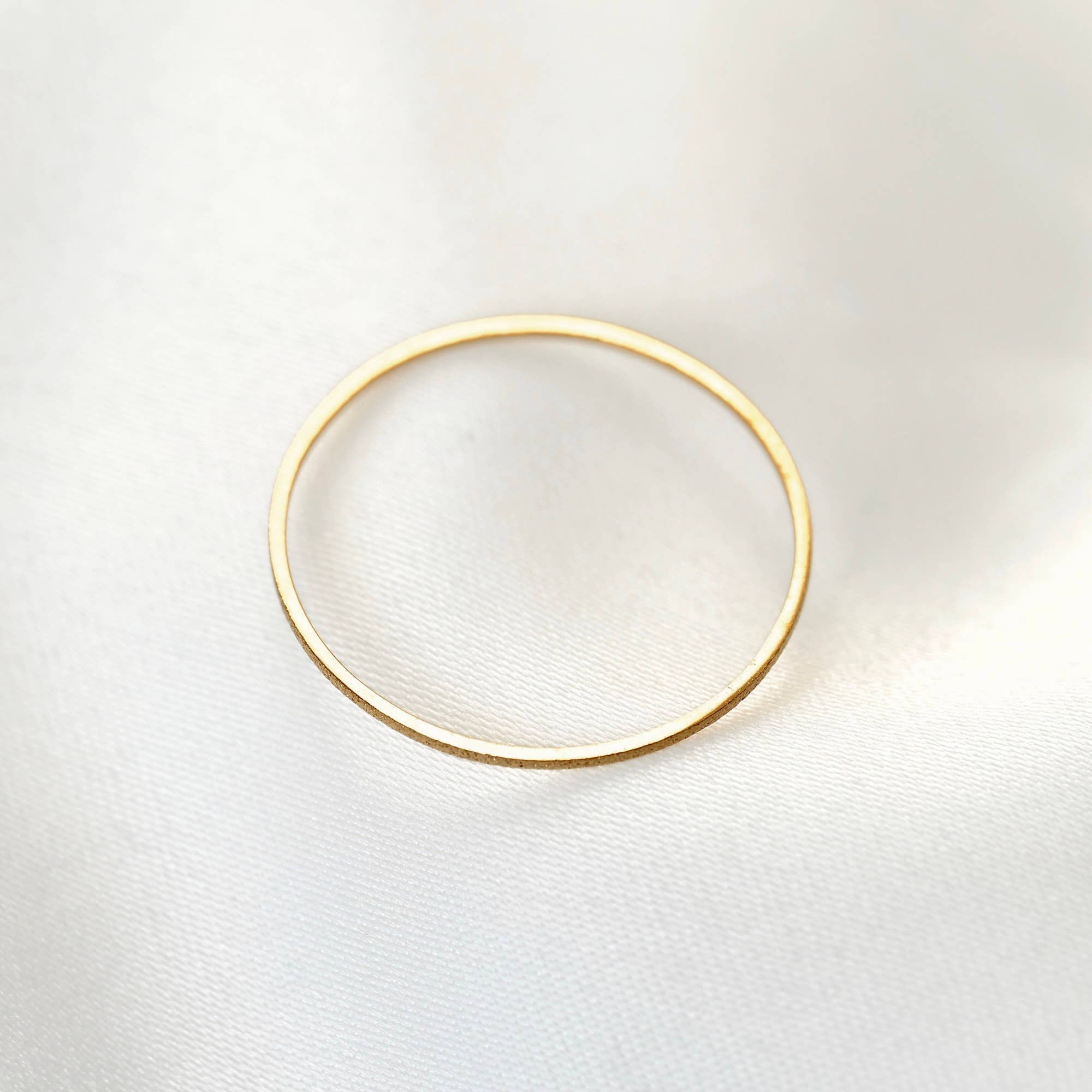 Blueyejewelry - Ultra Thin Gold Stardust Ring - Stainless Steel Sparkle Band