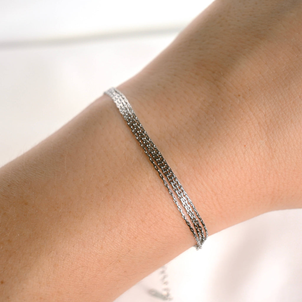 Layered Chain Bracelet - Shimmering 4-layered Bracelet