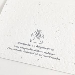 Plantable Greeting Card - Mother's Day - Baby Blue