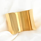 Blueyejewlery - Wide Figure Cuffs - Tarnish-free Statement Cuff Bracelets