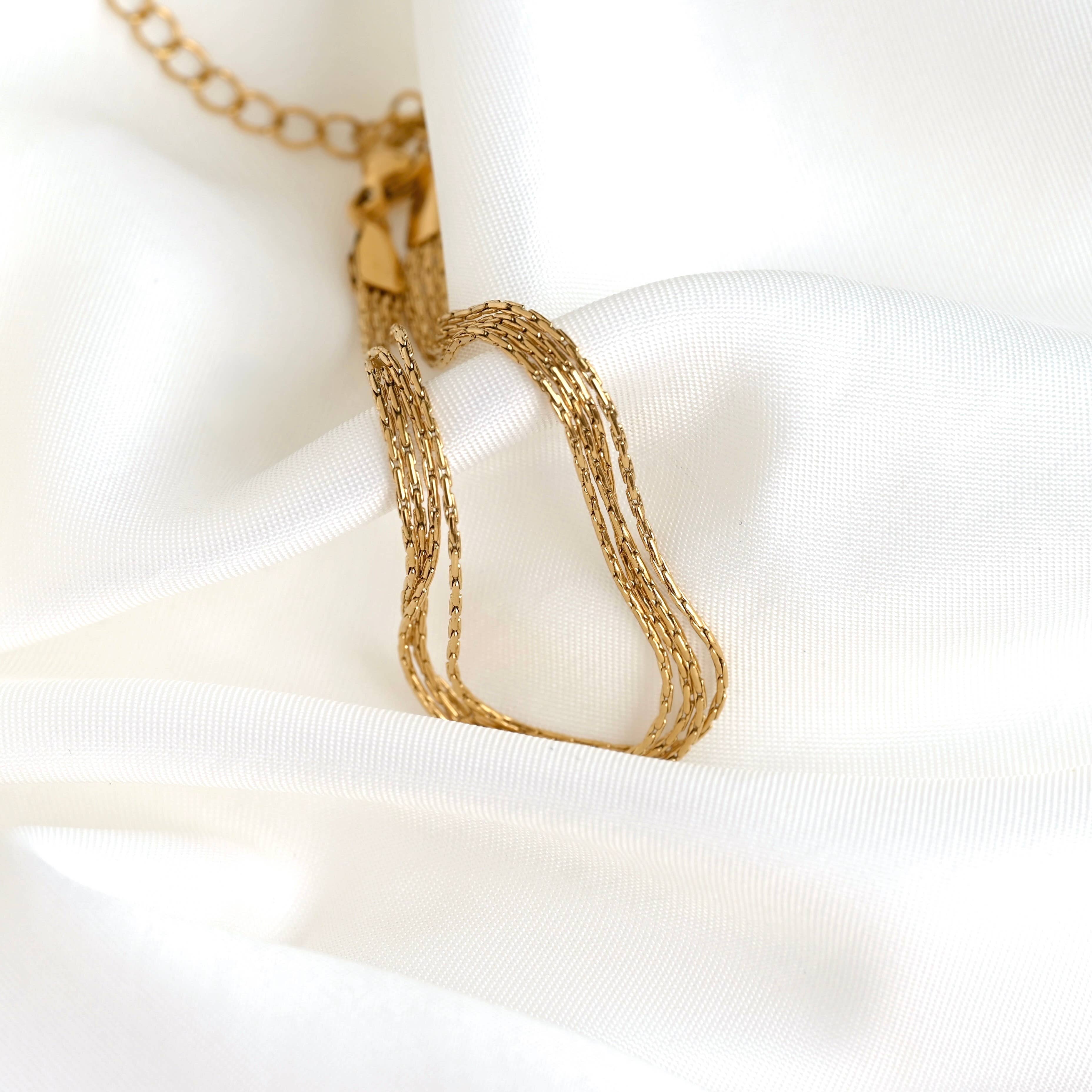 Layered Chain Bracelet - Shimmering 4-layered Bracelet