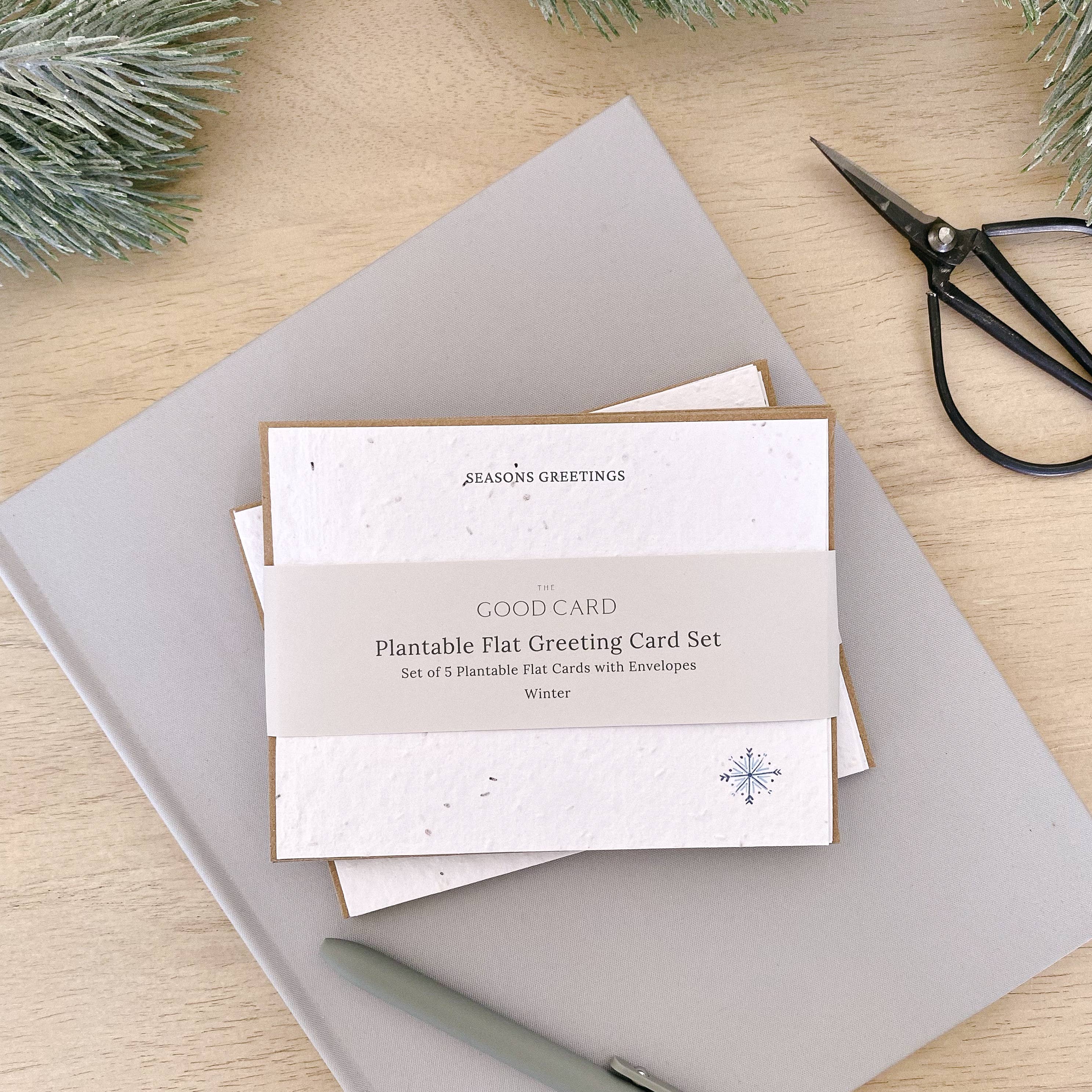 Plantable Flat Card Set - Winter