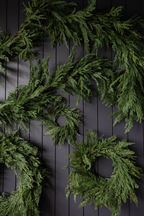 Norfolk & Cypress Mixed Real Touch Wreath - 34"