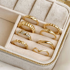 Wishbone Stacker Ring - Dainty V Ring - Peak Chevron Ring