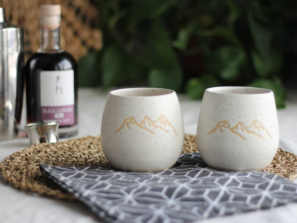 Mountain Peaks Wine Cup | Thumb Grip