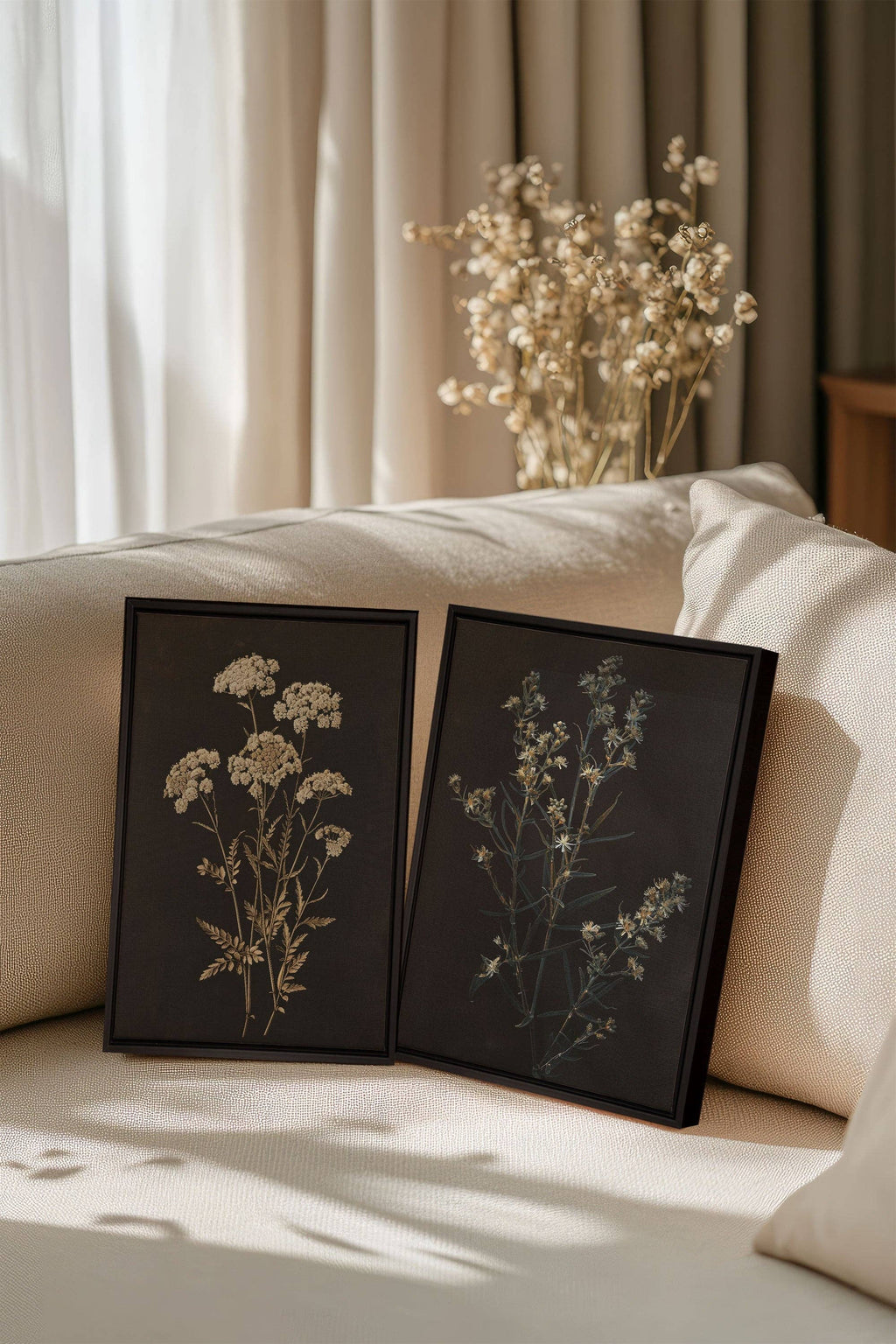 Precious Flower Duo , canvas wall art print 18x24 (x2)