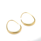 Blueyejewelry  - Stainless Steel Pear Hoop Earrings