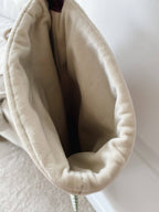 Green Stripe Luxury Velvet-Lined Christmas Stocking