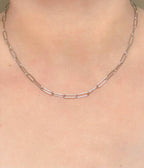 Paperclip Chain Necklace - Dainty Link Chain Necklace