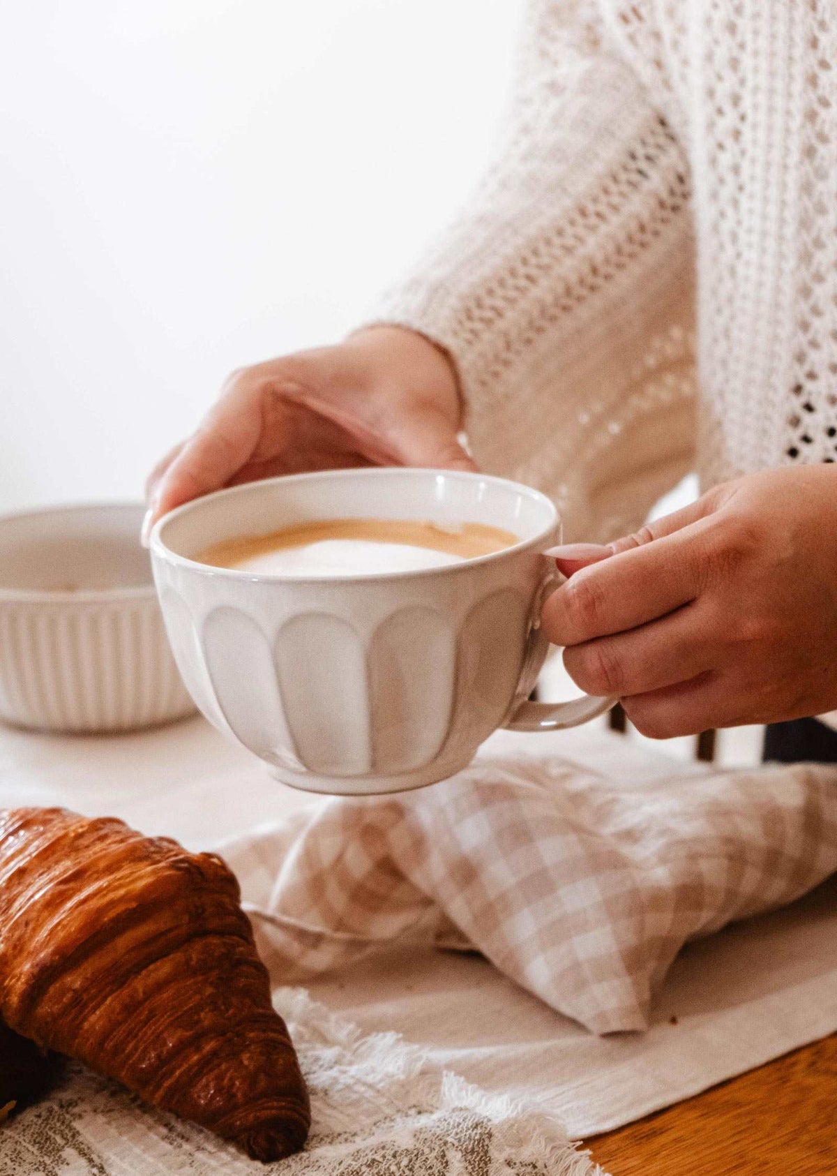 The Large Fluted Ceramic Mug
