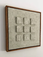 Textured plaster canvas with frame ( has to be pre-ordered )