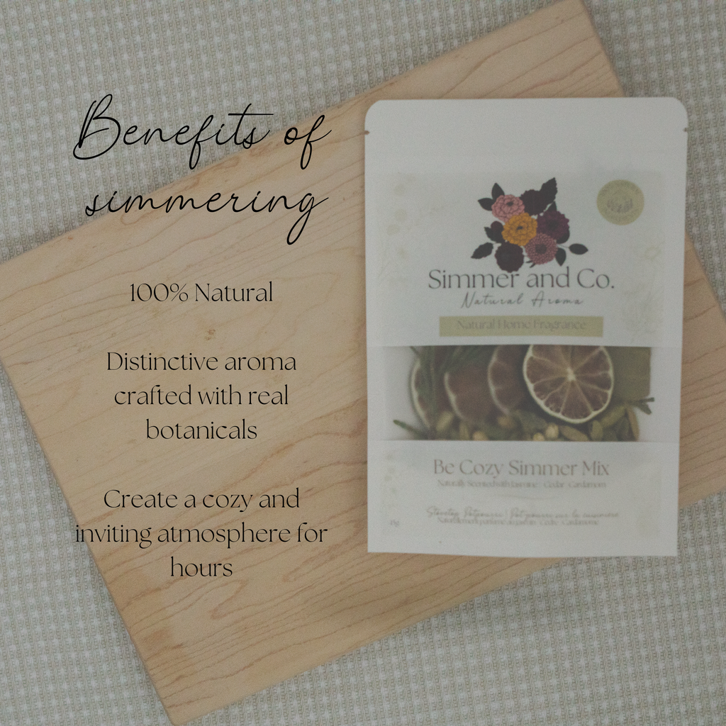 Be Cozy Simmer Pot Mix, Natural Jasmine Spice Aroma – Jar Edition