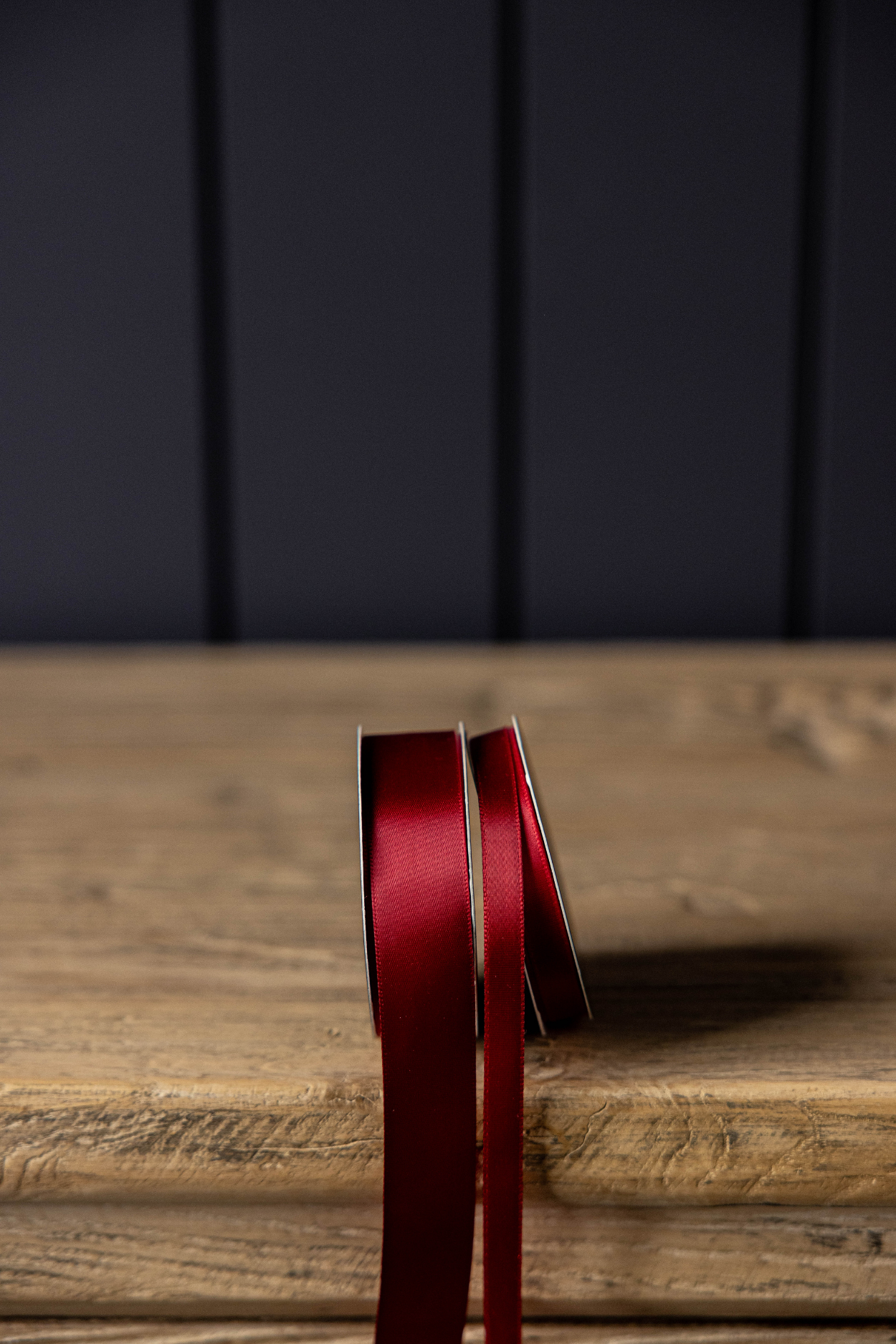 Ribbon Garnet Satin Holiday Decor