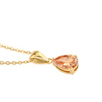 Blueyejewelry - Pear CZ Necklace - Tear Drop Diamond Birthstone Pendant