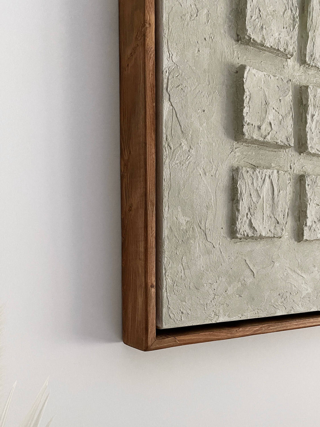 Textured plaster canvas with frame ( has to be pre-ordered )