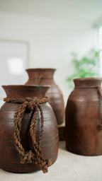 Wooden Himachal Pot, Vase