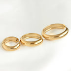 Medium Bold Hoops - Waterproof Lightweight Hoop Earrings