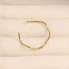 Textured Wavy Cuff Ring