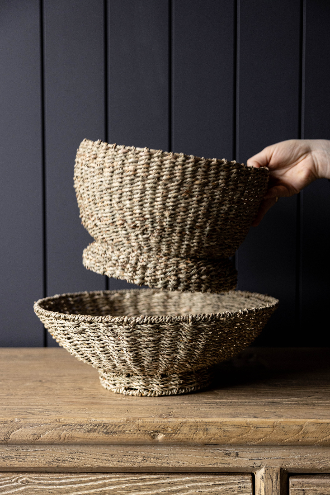Luxe B CO- Woven Seagrass Bowl