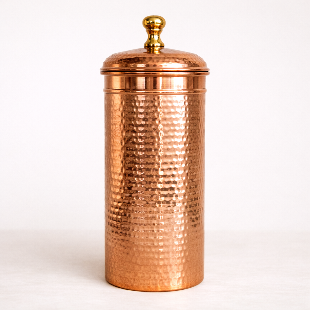 Luxe B Co - Copper Hammered Canister