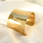 Blueyejewlery - Wide Figure Cuffs - Tarnish-free Statement Cuff Bracelets