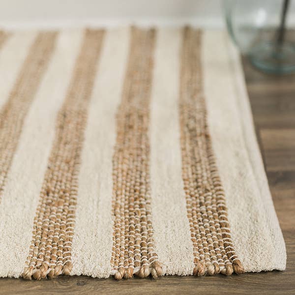 2' x 3' Cotton/Jute Rug