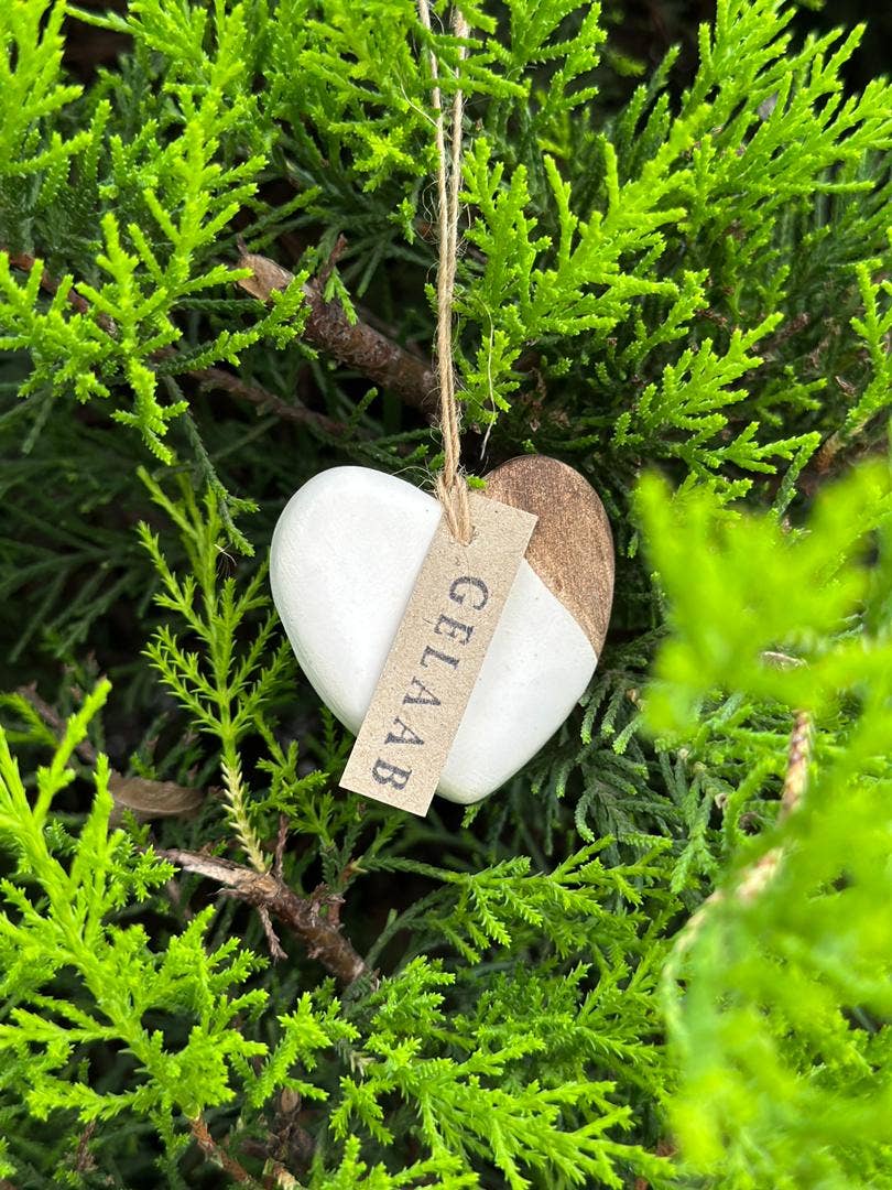 Handmade Ceramic Heart Ornament