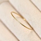 Blueyejewelry - Ultra Thin Gold Stardust Ring - Stainless Steel Sparkle Band