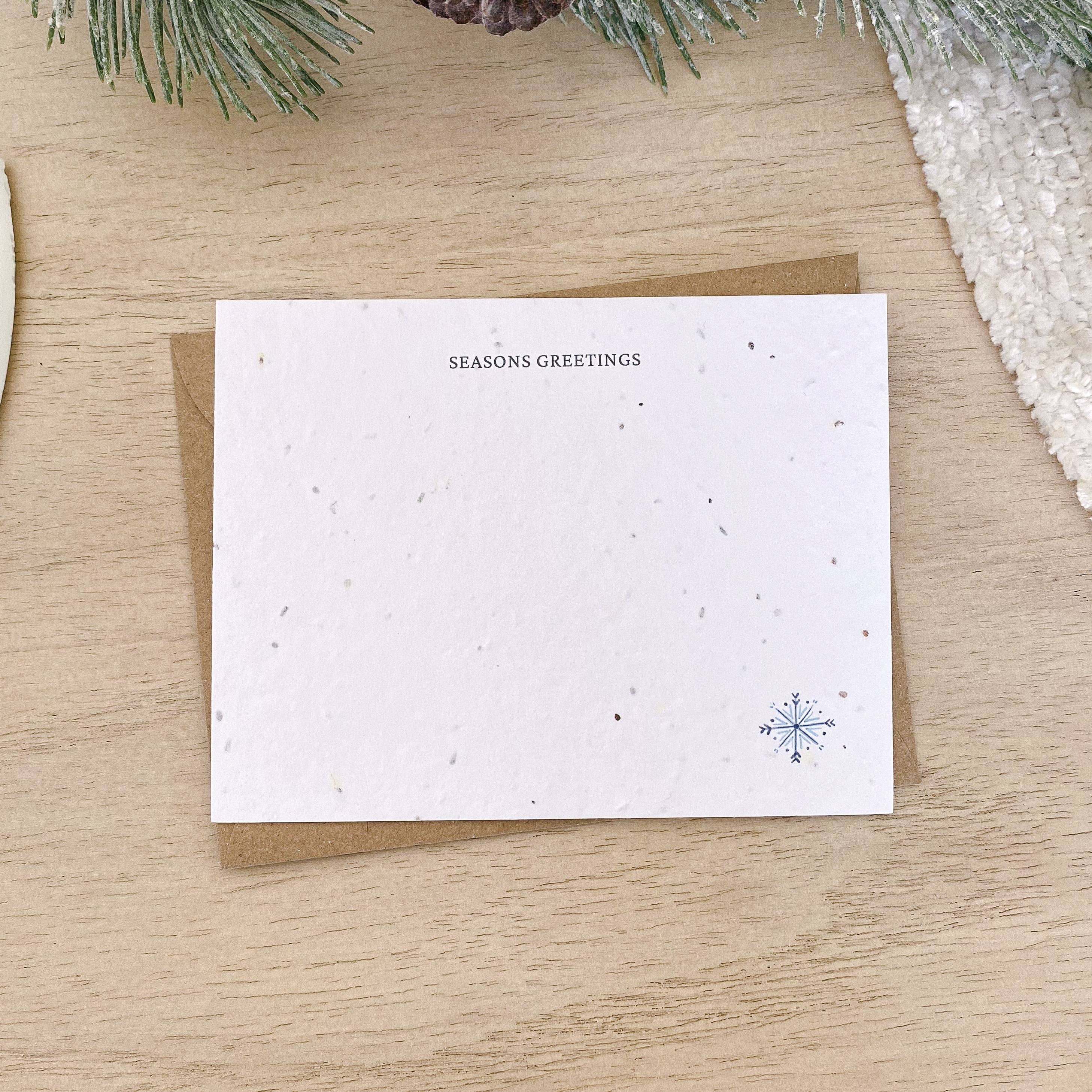 Plantable Flat Card Set - Winter
