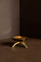 Luxe B Co- Brass Inspired Tripod Pillar Candle Holder