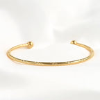 Etched Orb Cuff - Etched Lines Cuff Bracelet - Slim Cuff