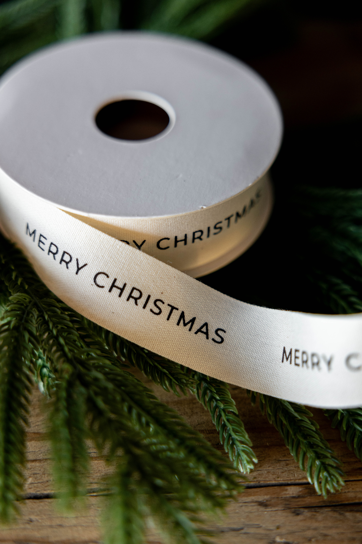 Ribbon Merry Christmas Holiday Decor