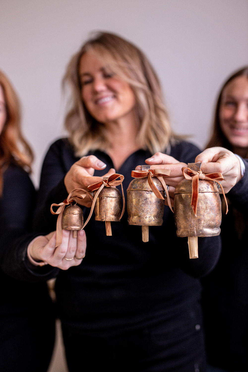 Vintage Inspired Iron Bells Christmas Decor
