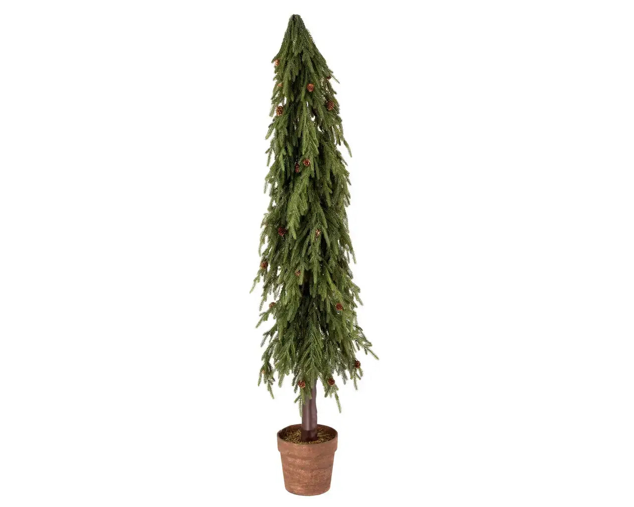 UV Protected Potted Real/Fresh Touch 5' Norfolk Tree -Green