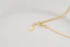 Sterling Silver Circle Link Necklace - Gold Circle Necklace