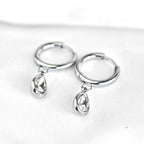 Blueyejewelry - Diamond Teardrop Hoop Earrings