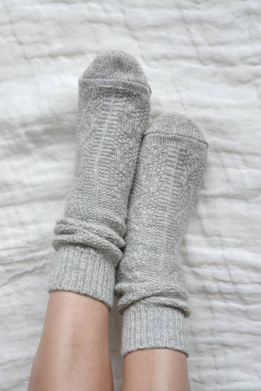 Wallis Cable Knit Wool Socks