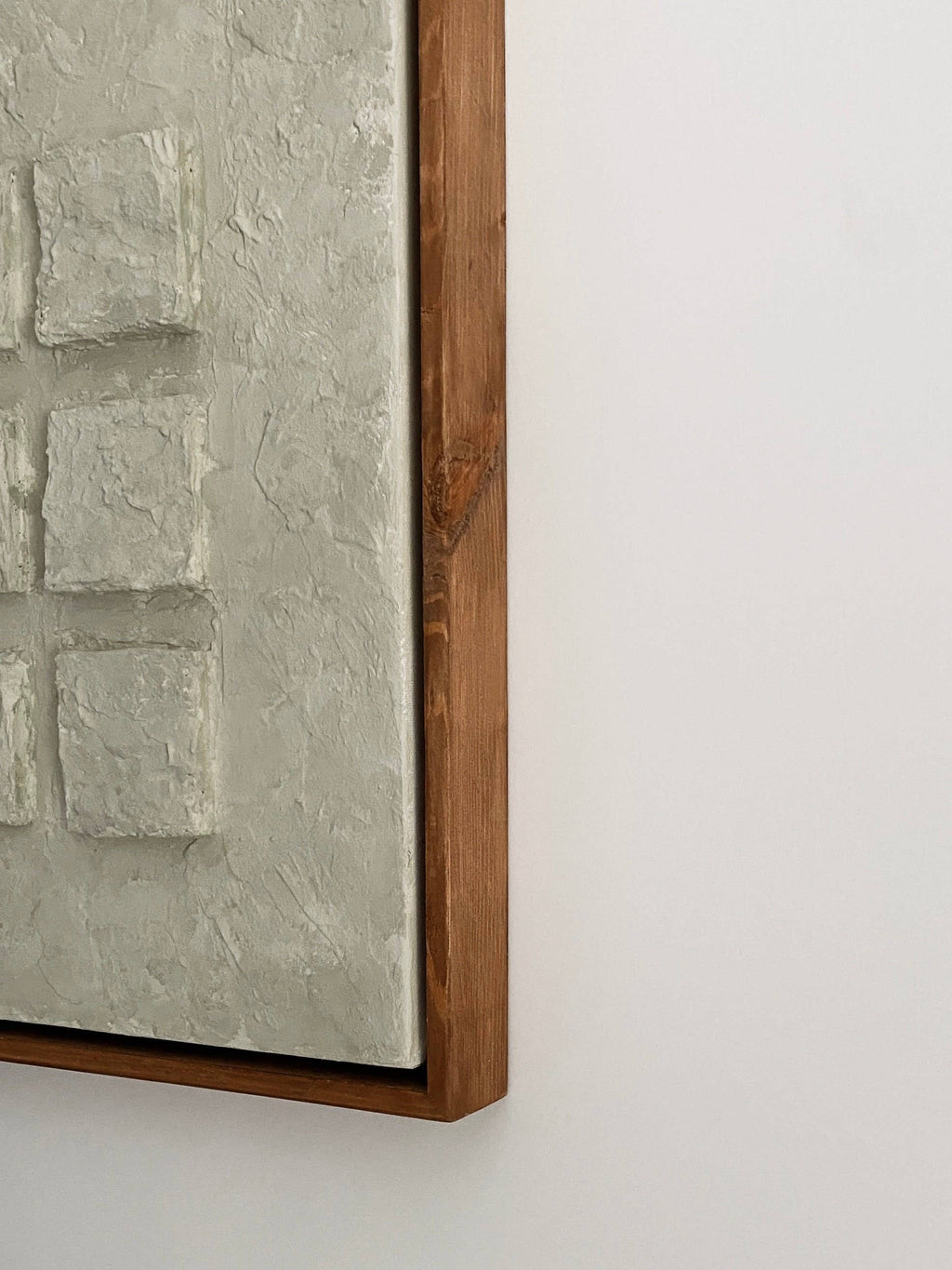 Textured plaster canvas with frame ( has to be pre-ordered )