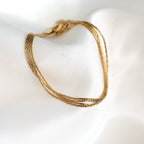 Layered Chain Bracelet - Shimmering 4-layered Bracelet
