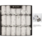 White Snowflakes & Stripes