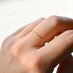 Blueyejewelry - Ultra Thin Gold Stardust Ring - Stainless Steel Sparkle Band