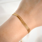 Layered Chain Bracelet - Shimmering 4-layered Bracelet