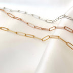 Paperclip Chain Necklace - Dainty Link Chain Necklace