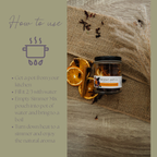 Be Ember Simmer Pot Mix, Natural Autumn Citrus Spice Aroma – Jar Edition