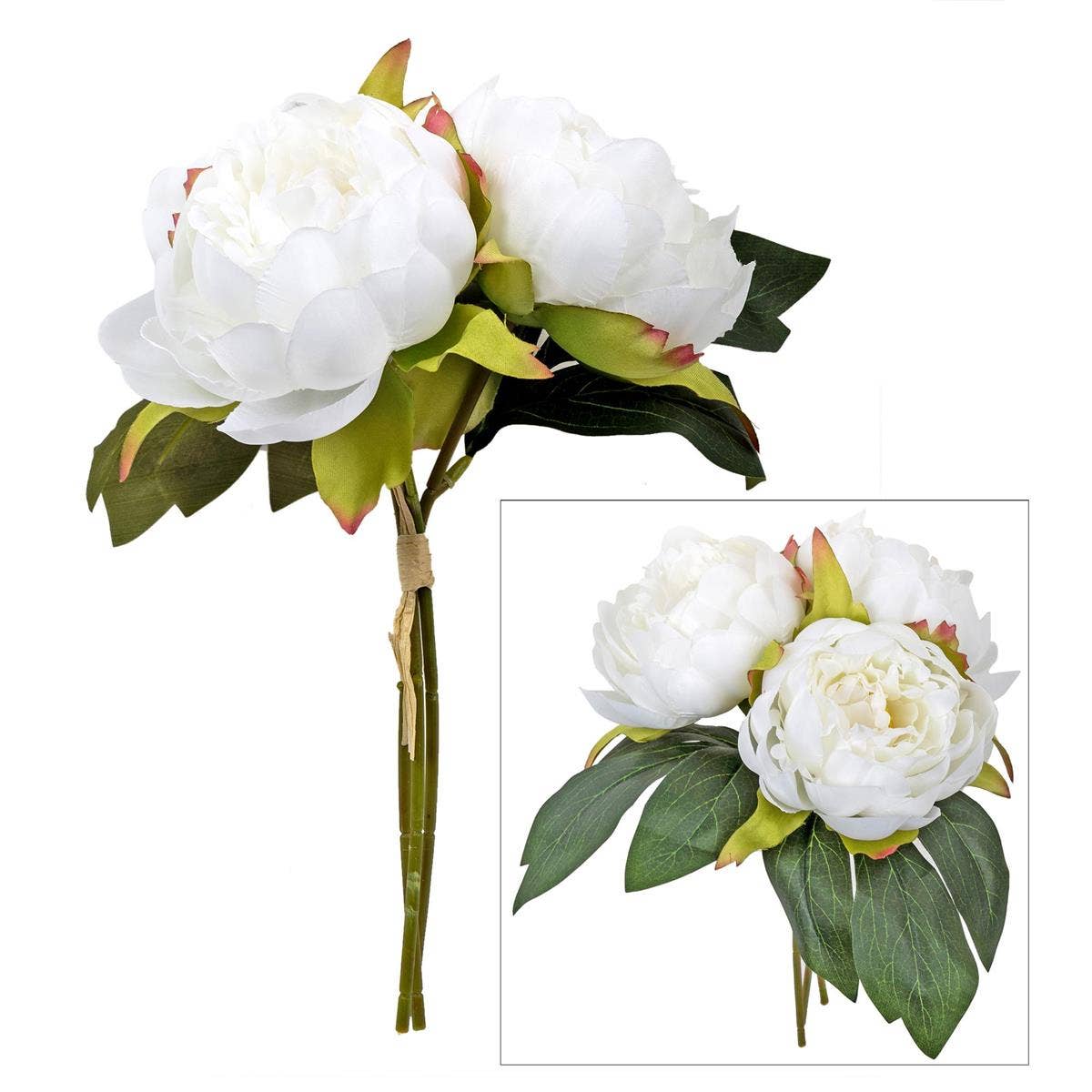 Truu Design Artificial Peony Bouquet, 7.9" x 11", in 2 Col.
